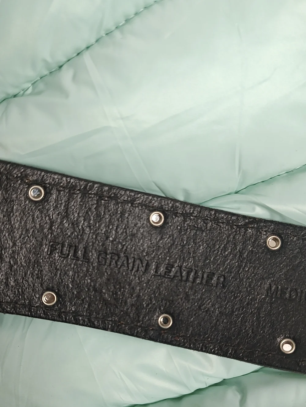 GUESS Women’s Western Rhinestone Studded Tooled Leather Belt Brown Size M 915151